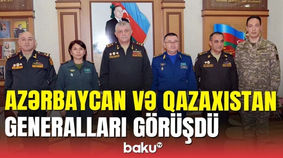 Mühüm görüş: Azərbaycan və Qazaxıstan generalları nəyi müzakirə etdi?