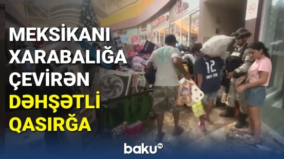 265 km/saat sürətli külək Akapulkonu palçıq altında qoydu