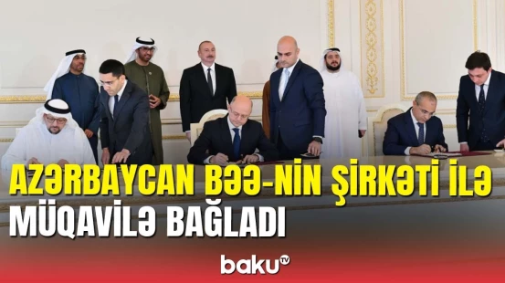 İlham Əliyevin iştirakı ilə Azərbaycan və “Masdar” şirkəti arasında sənədlər imzalandı