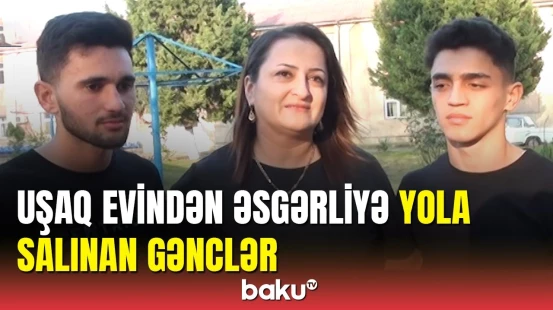 Lənkəranda uşaq evində böyüyən dostlar hərbi xidmətə yola salındı