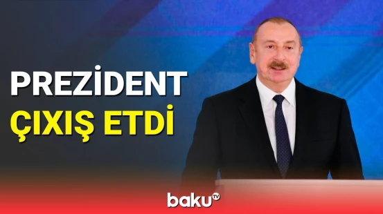 İlham Əliyevin Qaradağ Günəş Elektrik Stansiyasının rəsmi açılış mərasimində çıxışı
