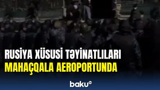 Mahaçqalada polislə etirazçılar arasında qarşıdurma: saxlanılanlar var