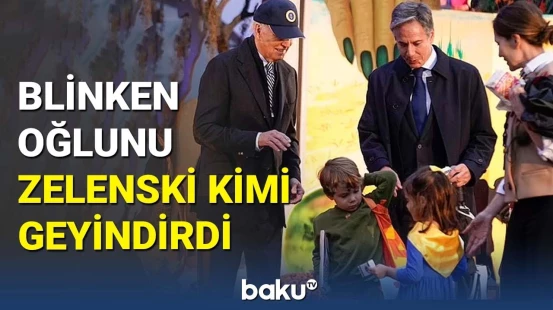 Blinkenin oğlu "Zelenski" oldu, qızı isə Ukrayna bayrağından paltar geyindi