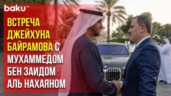 Джейхун Байрамов встретился с президентом ОАЭ