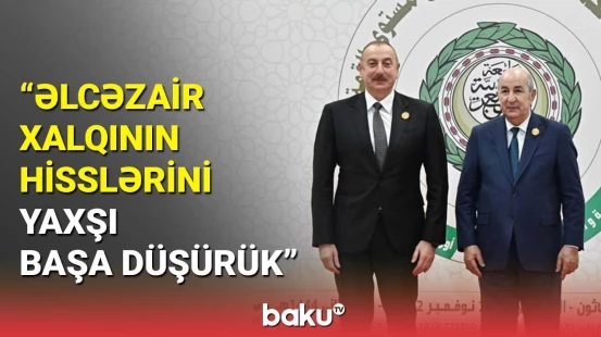 Prezidentdən Əlcazairə təbrik məktubu