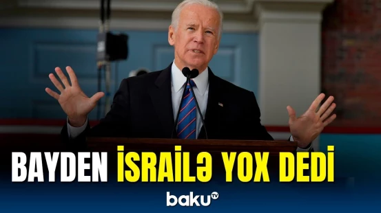 ABŞ-dən rəsmi məlumat: Bayden İsrailə yardım etməyəcək