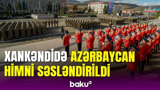 Zəfər Günündə Xankəndi şəhərində himnimiz səsləndirildi