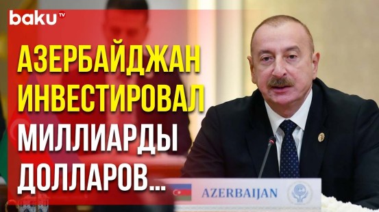 Президент Азербайджана выступил на саммите лидеров стран-членов ОЭС в Ташкенте