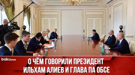 Президент Ильхам Алиев принял президента Парламентской ассамблеи ОБСЕ Пиа Кауму