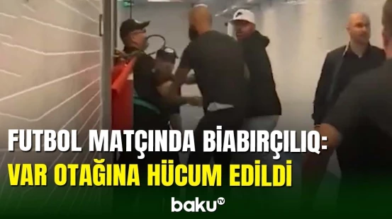 Braziliyada futbol matçında VAR otağına hücum edilib