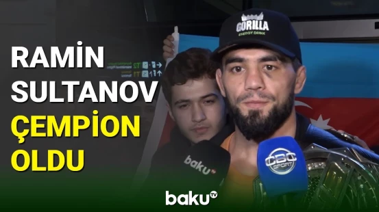 "Eagle FC"in çempionu Ramin Sultanov Vətənə qayıtdı