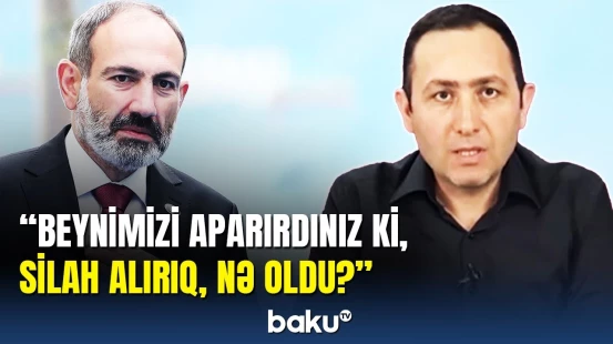 Erməni redaktor Paşinyanı yıxıb sürüdü: Biabırçı şəkildə məğlub oldunuz