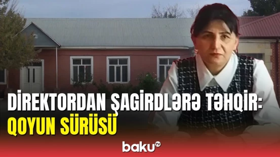 Direktorun təhqir dolu səs yazısı: Sizin boyunuzu...