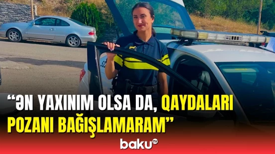 Gürcüstanın ilk azərbaycanlı qadın yol polisi