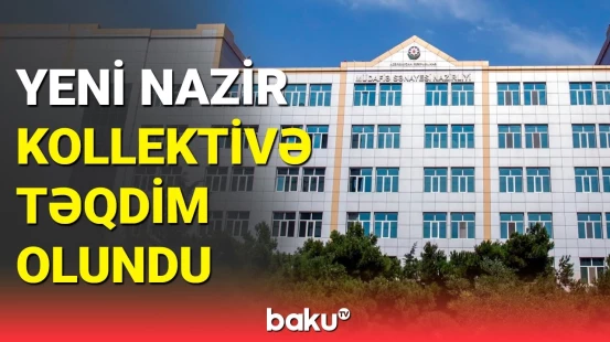 Azərbaycanın müdafiə sənayesi naziri Vüqar Mustafayev kollektivə təqdim olunub
