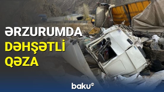 Azərbaycanəsilli sürücü Türkiyədə ağır qəza törətdi