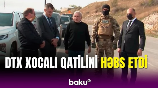 Xocalı soyqırımını törətmiş erməni terrorçu həbs olundu: DTX görüntülər yaydı