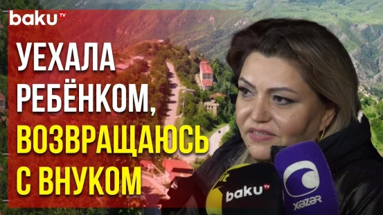 В заново отстроенное село Забух Лачинского района отправились еще 25 семей
