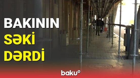 Tikinti şirkətləri piyadaların yolunu zəbt edir