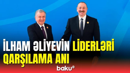 Prezident İlham Əliyev SPECA-nın Zirvə görüşündə liderləri qarşıladı