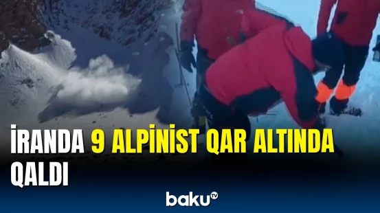 İranda dəhşətli qar uçqunu: ölənlər var