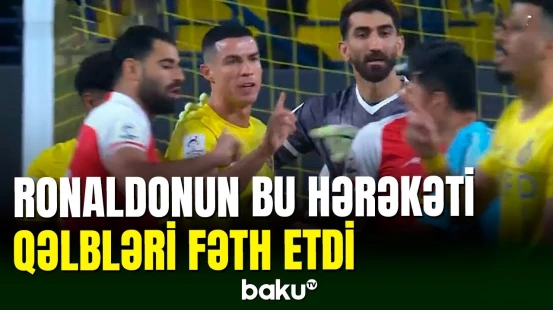 Kriştiano Ronaldo təqdirəlayiq hərəkəti ilə dünya gündəmində