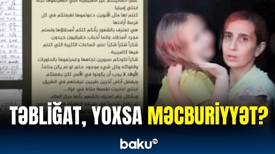 İsrailli qadının məktubu müzakirələrə səbəb oldu