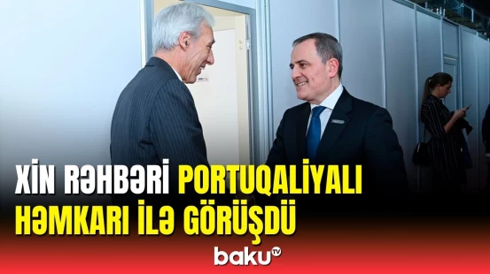 Ceyhun Bayramov portuqaliyalı həmkarı ilə iqtisadi əməkdaşlığa dair fikir mübadiləsi aparılıb
