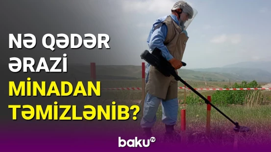 Qarabağda minalardan təmizlənən ərazilər açıqlandı