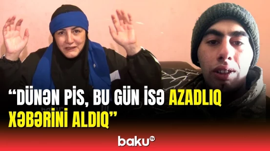 "Baku TV" əsirlikdən azad olan Hüseyn Axundovun evində