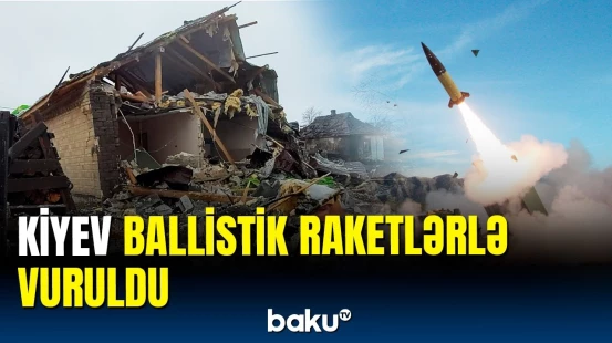 Kiyevə ballistik raketlərlə hücum | Dağıntılar arasında reportaj