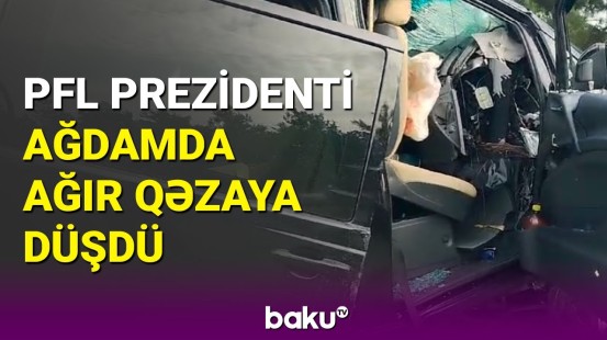 Xankəndi yolundan dəhşətli görüntülər | PFL əməkdaşları qəzaya düşdü