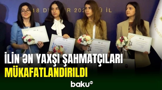 2023-cü ildə uğur qazanan şahmatçılarımıza mükafatlar təqdim olunub
