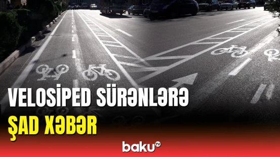 Bakının mərkəzində velosiped zoloğı istifadəyə verildi