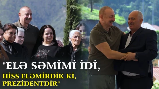 Onu televizordan qucaqlayıb öpmüşdüm | Prezidentlə görüşən laçınlılar və zəngilanlılar