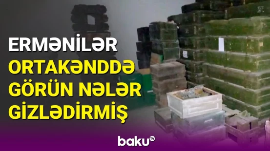 Ermənilərin Qarabağda daha bir gizli anbarı ifşa edildi