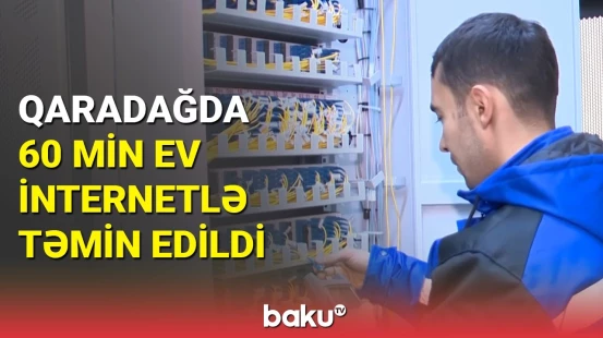 "Baktelecom" Qaradağda kabelləşmə işləri aparıb