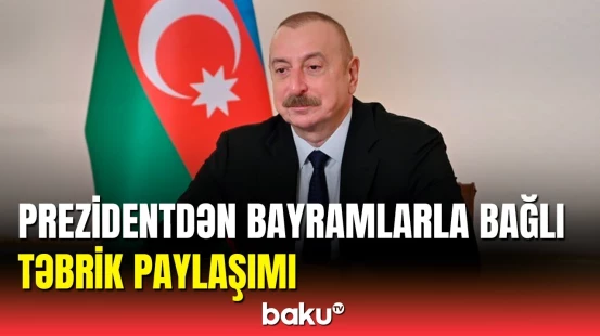 İlham Əliyev Həmrəylik Günü və Yeni il bayramı ilə əlaqədar paylaşım edib