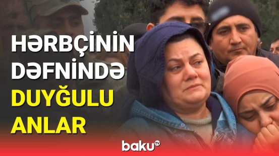 Laçında həlak olan gizir Həsən İsmayılov Gəncədə dəfn edildi