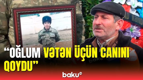 Laçında həlak olan hərbçi Səxavət Axundov Xaçmazda dəfn edildi