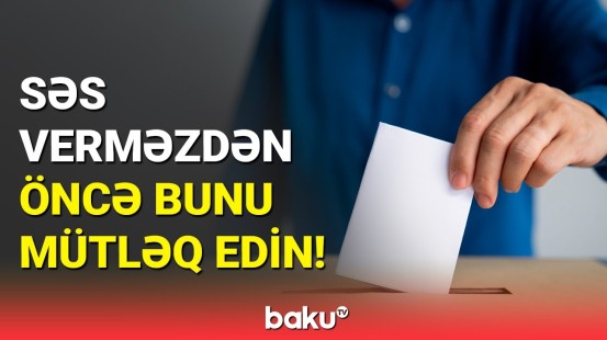 Diqqət! Prezident seçkiləri ilə bağlı sakinlərə xəbərdarlıq