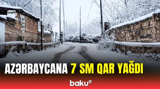 Ölkədə hazırkı hava açıqlandı | Qar yağır və külək əsir