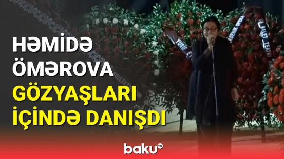 Həmidə Ömərova səhnədən Aygün Bəylərin qızına səsləndi