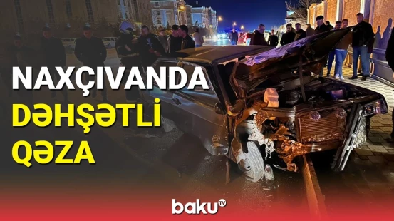 Naxçıvanda 2 avtomobil toqquşub | Xəsarət alan var