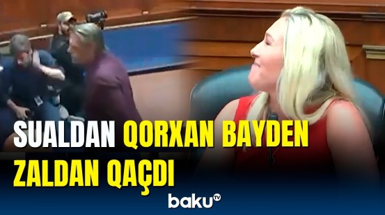 Suallardan yayınan Bayden Konqres zalından birdəfəlik çıxdı