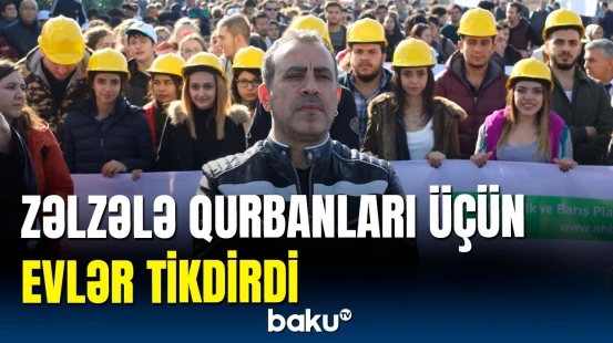 Haluk Levent zəlzələ qurbanlarını sevindirdi | Yeni evlər hazırdır