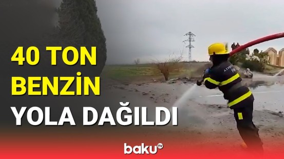 Samuxda yanacaqdaşıyan maşın aşdı | FHN hadisə yerində