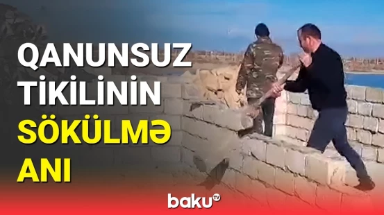 Kürdəmirdə qanunsuz tikili söküldü | FHN görüntülər yaydı