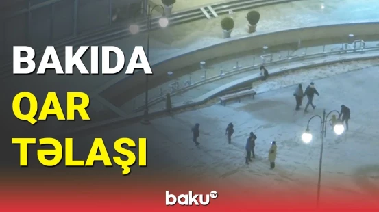 Bakıda qarlı hava şəraiti ilə bağlı sürət həddi endirildi