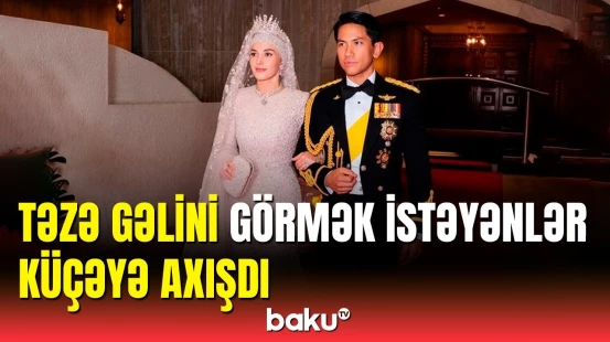 Bruney şahzadəsinin 10 günlük toyundan görüntü